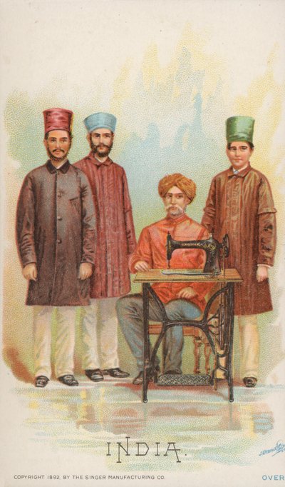 Máquina de coser, India de American School